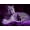 Purple, variant on Mudket Purple Tone Leopard on Soft Fur Background Canvas Wall Art, Dreamy Glam Wildlife Paintings for Bedroom Print for Living Room Home Decor , Framed Ready to Hang - 12"L x 8"W