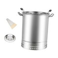 thumbnail image 4 of Barbacoa colgante Barril Equipo de cocina Horno Cubo de barbacoa Parrilla Parrilla de carbón Kebab para patio trasero Playa Camping, 4 of 8