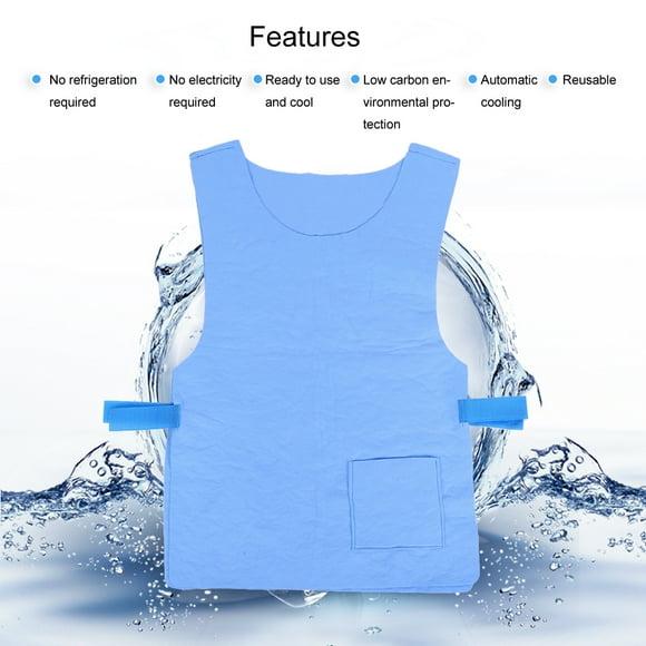 Gilet, gilet Rafraîchissant Extérieur à la Mode, Adhésif Ajustable, pour Sport Extérieur d'Été Course