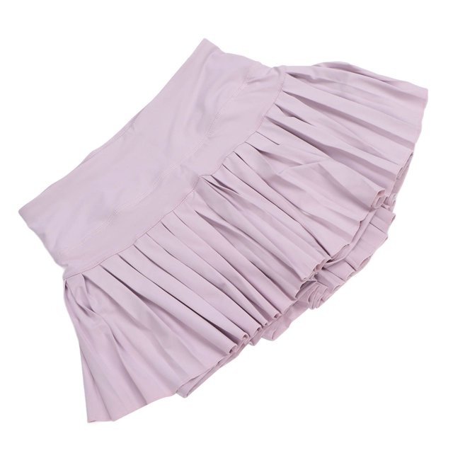 Athletic Skirt, Pink Polyester Lightweight Comfortable Pleated Tennis Skirt For Exercise For Beach For Running XL