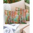 thumbnail image 6 of Oil Painting Throw Pillow Cover 24 x 36 Inch Decorative Pillow Cover Modern Abstract Art Summer Tree Leaves Green Pink Lumbar Pillowcase Seasonal Rectangle Cushion Case for Couch Sofa Bed Living Room, 6 of 7