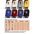 thumbnail image 2 of Oucaili Sudaderas con Estampado de Calavera para Mujer, Jersey de Manga Larga con Cuello Redondo, Tops Sueltos Informales, Camisa, 2 of 2