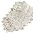 thumbnail image 5 of 2Pcs White Lace Table Doilies with Handmade Crochet Floral Table Doilies Cover for Coffee and End Table Decoration, 5 of 9