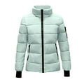 thumbnail image 2 of ZHUGeLI Lightweight Down Coat for Women Winter Warm Hooded Puffer Jackets Plus Size Zip Up Long Sleeve Thermal Outerwear, 2 of 8