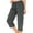 2# Dark Gray, variant on Sky Blue Cargo Capris for Women Casual Drawstring Capris Pants with Pockets Summer Plus Size Capri Hiking Pants Cargo Pant 2XL