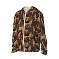 thumbnail image 2 of Pofeuu German Shepherd Dog Print Sun Protection Outdoor Lightweight Full Zip UV Cooling Hoodie Long Sleeve Summer Clothing for Outdoor Hiking-3X-Large, 2 of 5