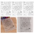 thumbnail image 4 of Clear , 3Pcs TPR English Alphabet Stamps Durable Clear Imprint,  Effect And Stamping Effect Transparent , For Diaries Photo Albums, 4 of 8