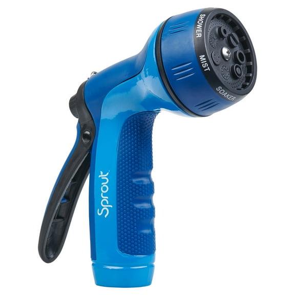 Sprout Rear-Trigger Metal 7-Pattern Nozzle in Blue