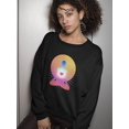 thumbnail image 2 of Yoga Heart Shining Sweatshirt Women -Image by Shutterstock, Female 5X-Large, 2 of 4