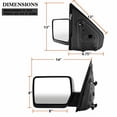 thumbnail image 6 of AKKON - For 04-14 F150 F-150 Pickup Truck Extendable Towing Manual Mirrors Passenger Right Side Replacement, 6 of 7