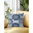 thumbnail image 2 of Outdoor Pillows Waterproof, Blue Sunflowers Bedding Throw Pillows with Insert for Couch Sofa Bed, Spring Floral Modern Abstract Art 16x16 Inch Pillowcases Decorative Camping Patio Pillow Set of 1, 2 of 7