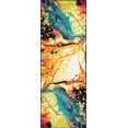 thumbnail image 3 of Symphony Contemporary 2.7' x 7' Multi-Color Polypropylene Indoor Area Rug, 3 of 7