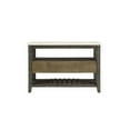 thumbnail image 2 of ACME Merel Marble Top Wine Rack Server in White and Gray Oak, 2 of 6