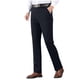 thumbnail image 2 of Pantalones de traje de hombre con cremallera y bolsillo, rectos, de tubo, de color liso, de poliéster, 2 of 9