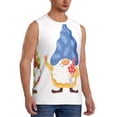 thumbnail image 2 of Daiia Autumn Funny Gnomes Printed Men's Tank Tops,Casual Soft Sleeveless Gym Muscle Shirts Bodybuilding Tee-Large, 2 of 8
