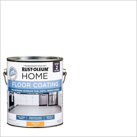2 Pack, Top Coat, Rust-Oleum Home Floor Paint Matte - 358585, Gallon