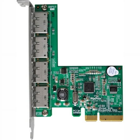 HighPoint Rocket 644L - Storage controller (RAID) - 4 Channel - eSATA 6Gb/s - RAID RAID 0, 1, JBOD - PCIe 2.0 x4