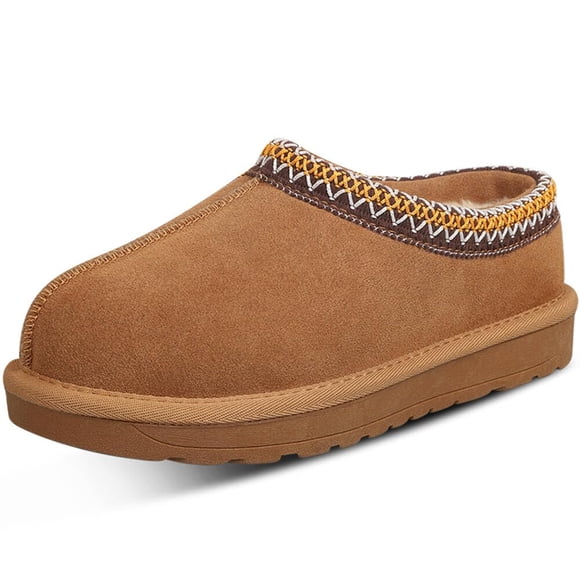 Pantuflas de Plataforma para Mujer metricfalcon en Gamuza Antideslizantes y Calientes