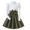 AG, variant on Rovga Kid Girls Clothing Solid Color Clothes Set Round Neck Long Sleeve Outfits Dresses Elegance Weekend Playsuit 5-6 Years Ag