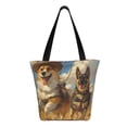 thumbnail image 3 of Fotbe Farm Corgi German Shepherd Pattern Beach Tote,Shoulder Handbag,Spacious Tote Bag,Lightweight Travel Bag,Versatile Shopping Bag, 3 of 9