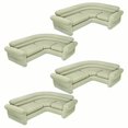 thumbnail image 1 of Intex Inflatable Corner Living Room Air Mattress Sectional Sofa, Beige(4 Pack), 1 of 6