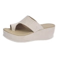 thumbnail image 6 of Rokment Leopard Platform Wedges Flip Flops for Women Comfortable Suede Orthopedic Arch Support Walking Sandals Trendy Casual Beach Summer Chunky Thongs Dress Slip on Beige Size 6, 6 of 8