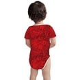 thumbnail image 3 of Yiaed Red Rose Print Infant Climbing Short Sleeve Onesie One-Piece Baby Bodysuit Clothes 0-12 Months -2 Years, 3 of 6