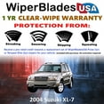 thumbnail image 2 of 2004 Suzuki XL-7 Beam Wiper Blades Wipers w/1yr Warranty (Set of 3) w/Rear Wiper (WiperBladesUSA), 2 of 5