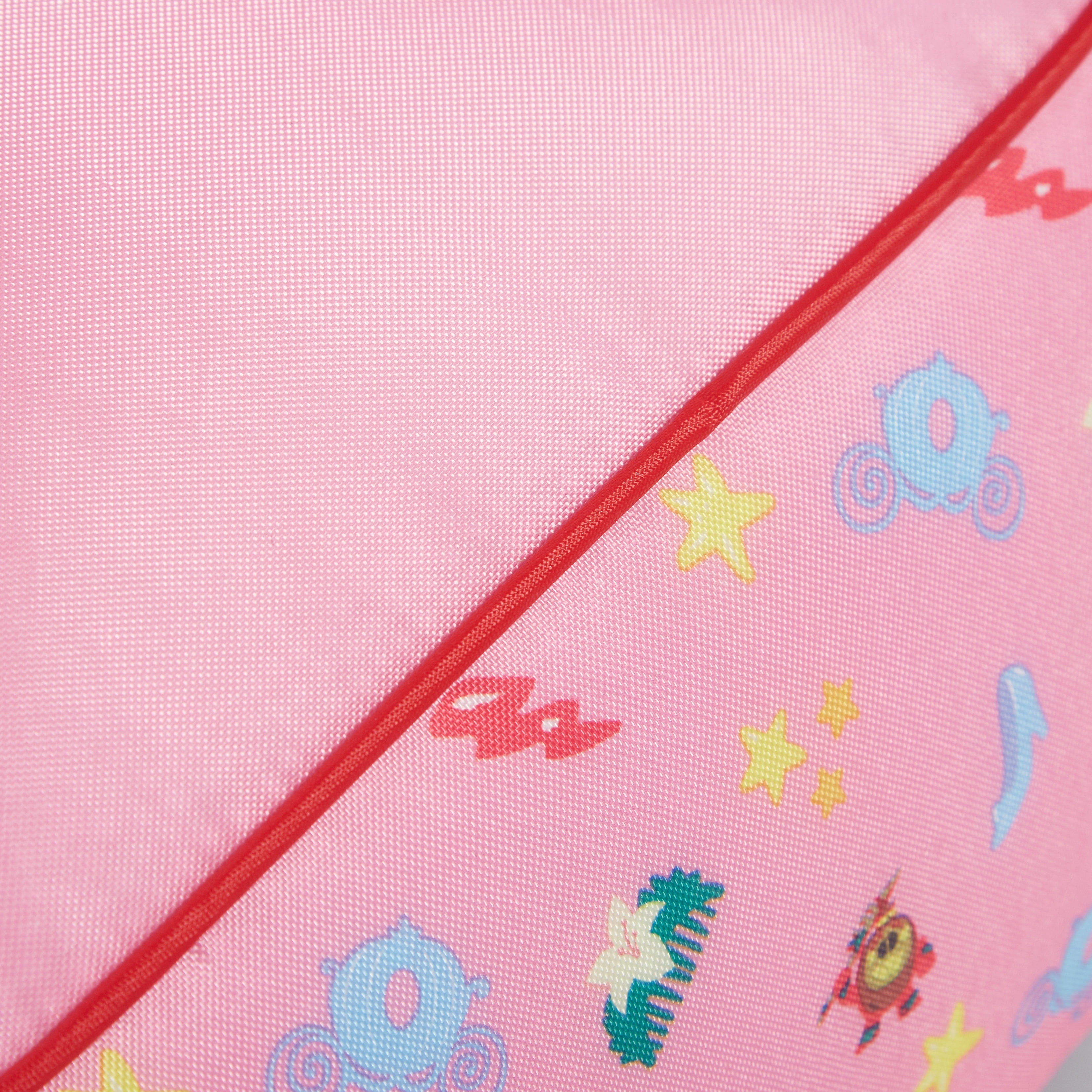 Disney Princess Soft Square Back Bean Bag Chair, Pink Polyester