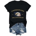 thumbnail image 5 of Leey-World Funny 4th Of July Shirts for Women 250 Years American 1776 2026 250th USA Birthday 4th of July T-Shirt(Black,L), 5 of 8