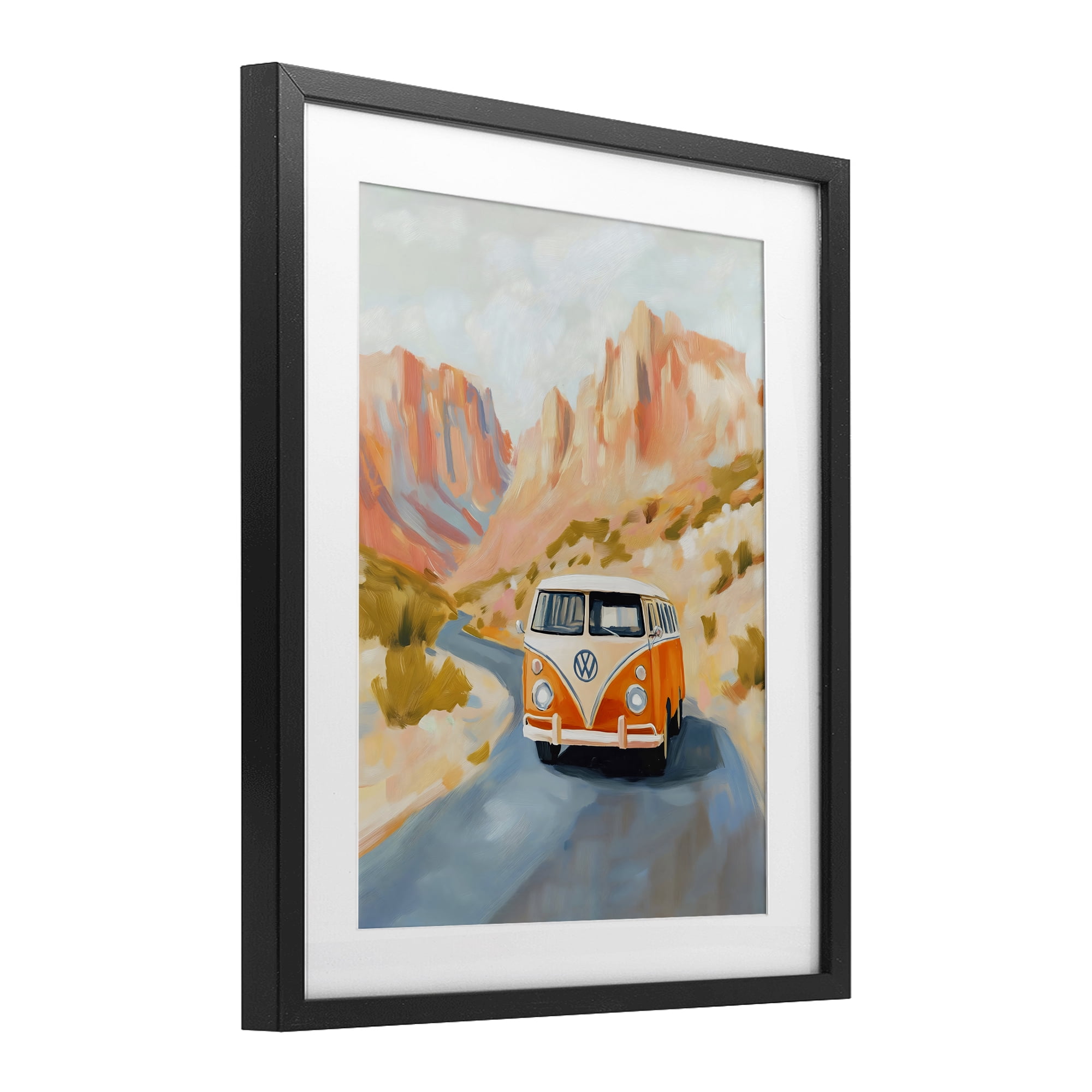 Stupell Industries Van Life Desert Canyon Black Framed Print Under Glass, design by The Prints Vibe