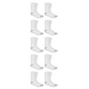Athletic Works Men's Crew Socks, 10 Pack