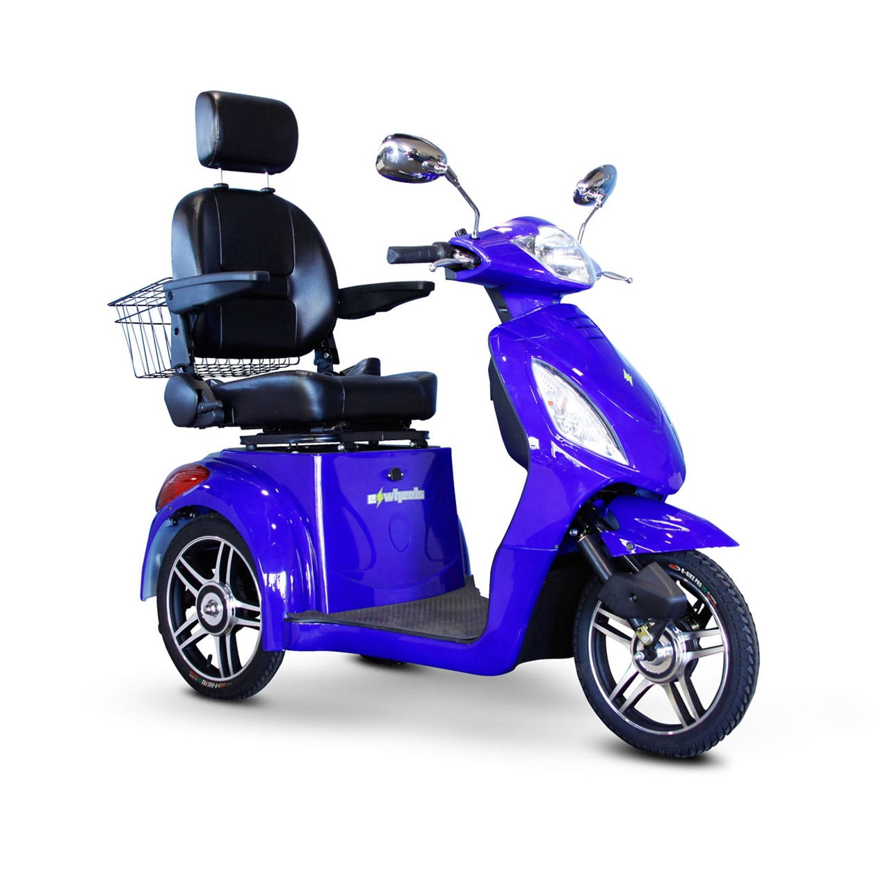EWheels EW36 3Wheel Electric Senior Mobility Scooter Blue