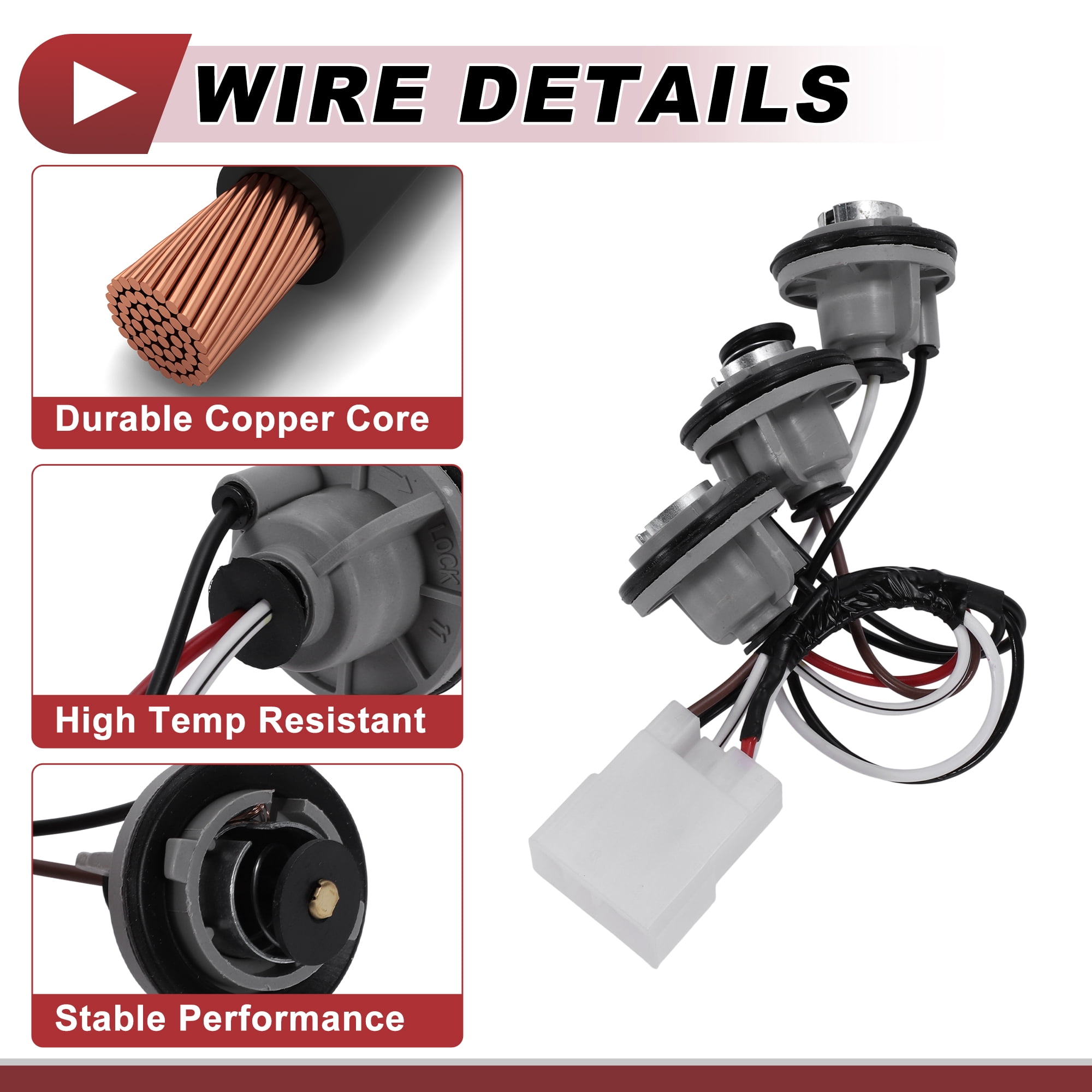 Unique Bargains Tail Light Socket Wiring for Subaru Impreza 1993-2001