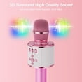 thumbnail image 4 of Intexca Bluetooth Karaoke Microphone, 4-in-1 Wireless Mic with LED Lights for Kids & Adults, 4 of 5