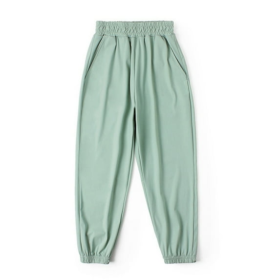 Girls & Women‘s Casual Stretchy solid color new ultra-thin pants 5-14Y