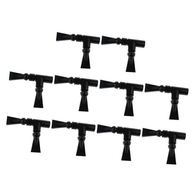 Salida de agua del acuario Sunnimix 10 Pcs Tubo de Salida negro