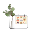 thumbnail image 1 of Circle Merry mas Snowman Festival Metal Picture Frame Cerac Vase Decor, 1 of 3