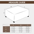 thumbnail image 5 of AIGIA Stretch Ottoman Cover Ottoman Slipcoversm for Living Room Foot Stool Stretch Covers for Ottoman Foot Rest 1 Pack, 5 of 11