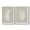 Barnwood White, variant on Palm Oasis I - Premium Framed Canvas 2 Piece Set - Ready to Hang