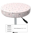thumbnail image 4 of Xecao's Cute Poodle Dog Print Stool Covers offer stylish, washable protection for PU round bar stools, perfect for home or commercial use., 4 of 7