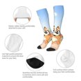 thumbnail image 3 of Masiiu Bluey Print Adult Crew socks, Comfortable Novelty Colorful Patterned, Breathable, Stylish Colorblock for Men Women, 3 of 6