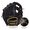 Black/Gold, variant on Franklin Sports Meshtek Teeball Fielding Glove with Ball - Right Hand Throw - 9.5" - Purple/Chrome
