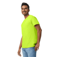 thumbnail image 3 of GILDAN High Visibility Short-Sleeve Work Shirts 2XL Size | 5.3 oz Crew Neck Safety Green Hi Vis Tee Shirts, 3 of 6