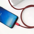 thumbnail image 4 of 3.3ft USB To USB-C Charging Cable,USB C Braided 3.0 Fast Charging Cable For Samsung Galaxy,Google Pixel,OnePlus Phones,Etc-Red, 4 of 7