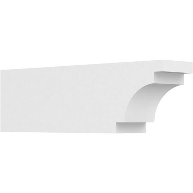 Ekena Millwork RFTP04X06X20MED 6 x 4 x 20 in. Standard Mediterranean Architectural Grade PVC Rafter Tail
