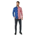 thumbnail image 2 of Suitmeister Chemise pour Homme avec Drapeau des États-Unis, 2 of 3