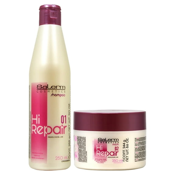 Salerm Hi Repair Shampoo 9oz  Mask 8.6oz