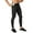 Black, variant on Men's Compression Pants, Zipper Pocket Sports Leggings, Base Layer Workout Pants-Maroon-L