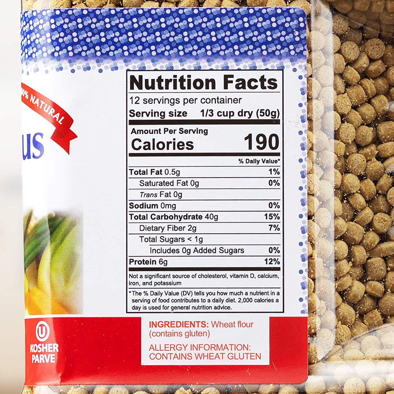 Baron S Israeli Couscous Toasted Whole Wheat Pasta 21 16oz Jars 2 Pack Walmart Com Walmart Com